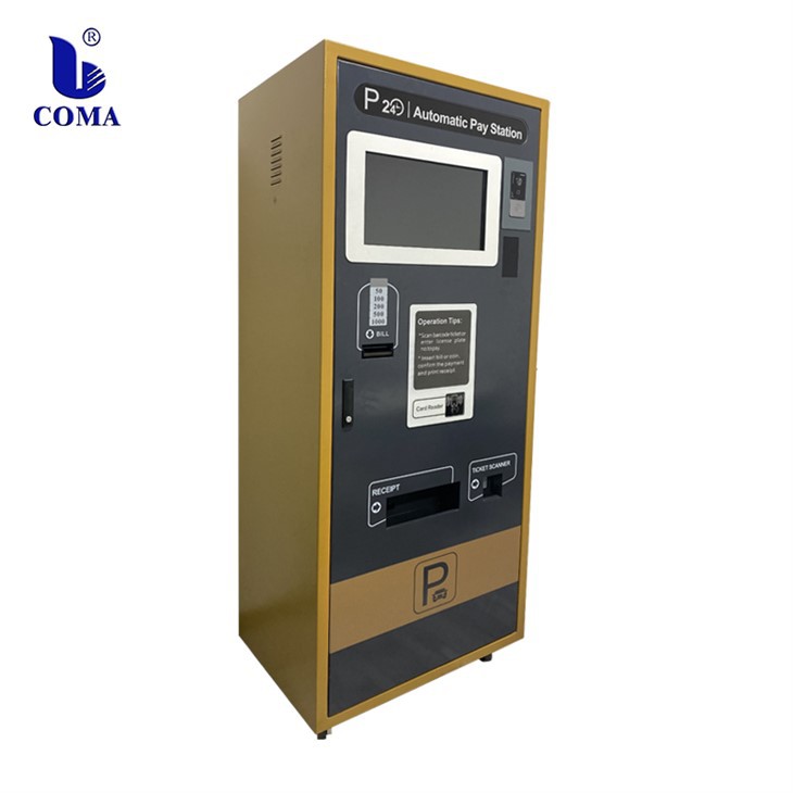 Automatyczny kiosk z płatnościami parkingowymi